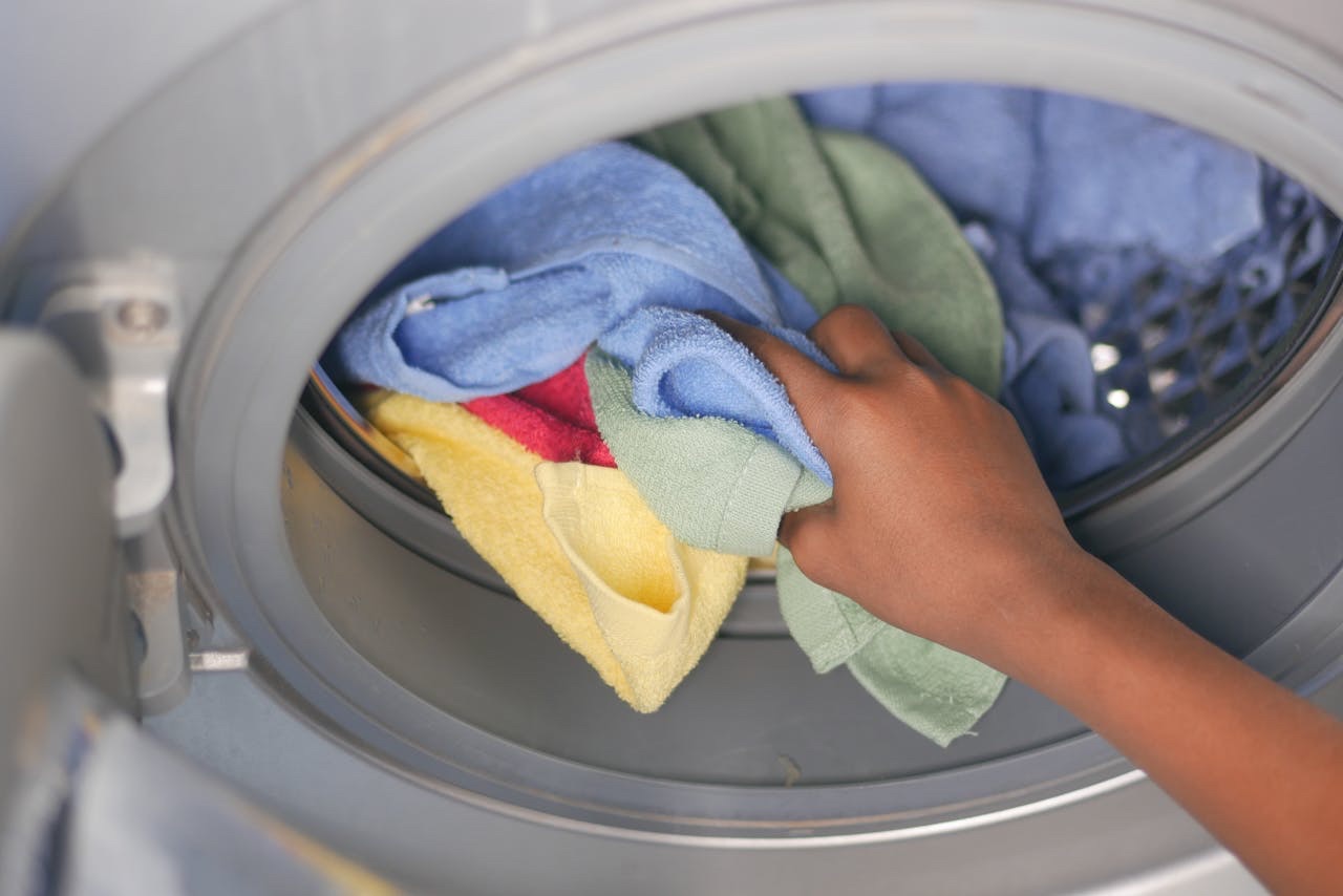 Laundry in the dryer